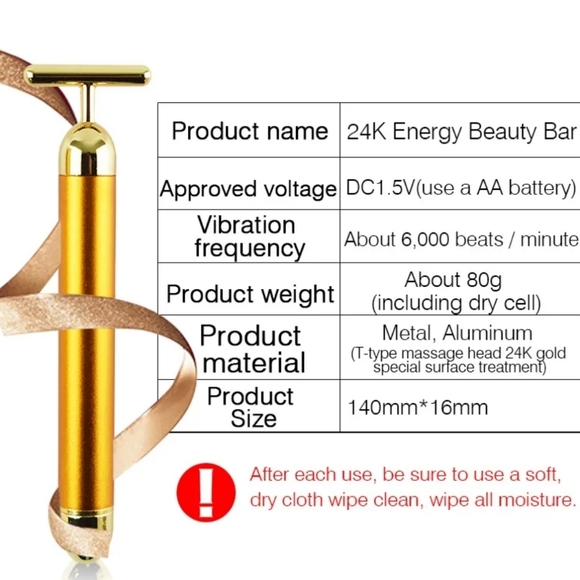 Energy Beauty Bar Facial Roller Massager - Picture 5 of 5